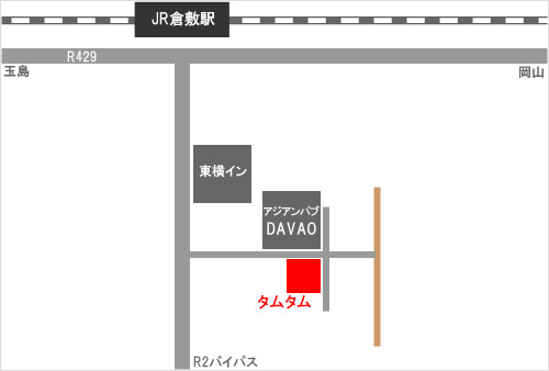 倉敷スナックTamTam(タムタム)の地図